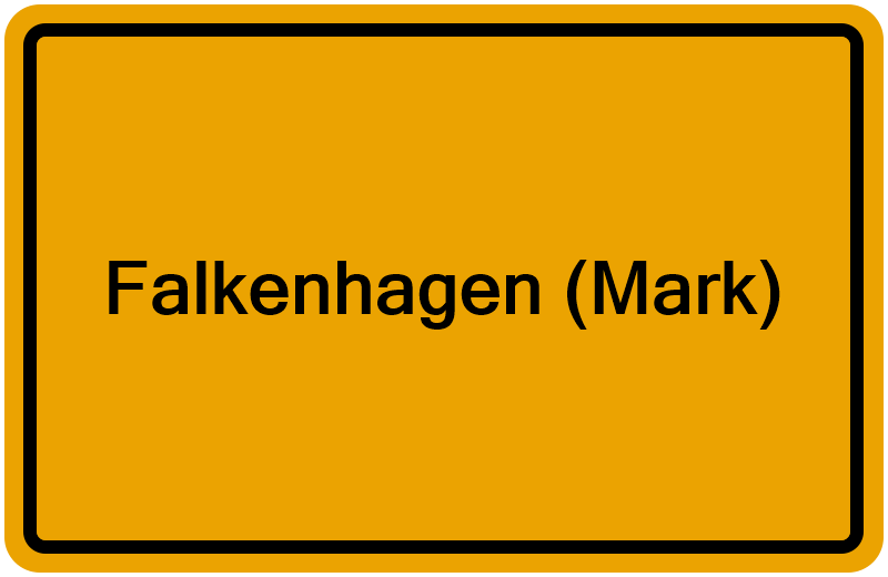 Handelsregisterauszug Falkenhagen (Mark)